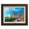 Kinkade Disney Canvas Classics: Frozen Celebration in Arendelle (Classic Espresso Frame)