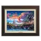 Kinkade Disney Canvas Classics: Hercules (Classic Espresso Frame)