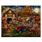 Kinkade 24" x 30" Gallery Wrapped Canvas: Disney Mickey and Minnie Pumpkin Festival
